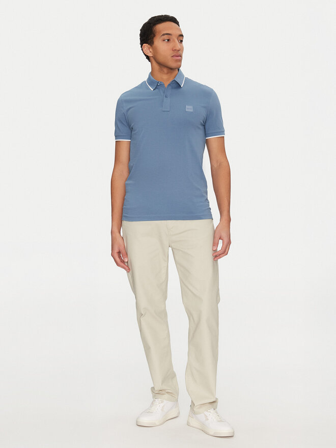 BOSS BOSS Poloshirt Passertip 50507699 Blau Slim Fit