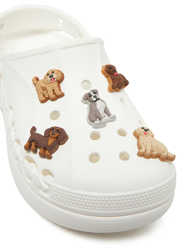 Crocs Cipő dekoráció Crocs DOGGIE DOODLE 5 PACK 10015106 Barna