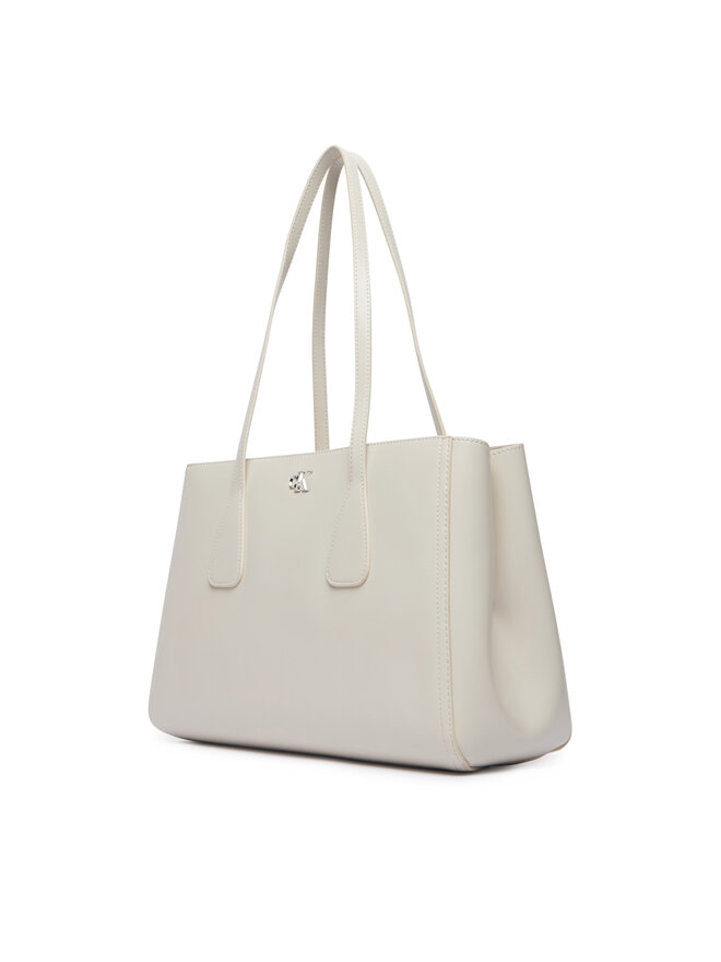 Calvin Klein Handtasche Calvin Klein Ck Medium Work Tote LV04F3442G Hellbeige