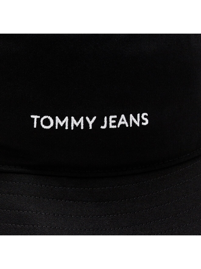 Tommy Hilfiger Klobouk Tommy Hilfiger Tjw Linear Logo Bucket Hat AW0AW15844 Černá