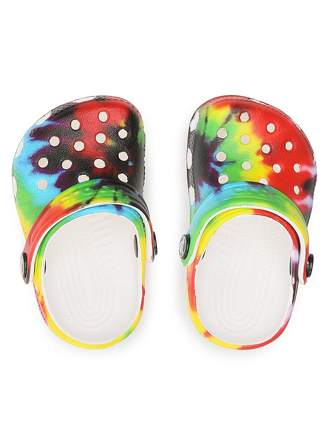 Crocs Klapki Crocs Littles Graphic Clog 207281 Kolorowy