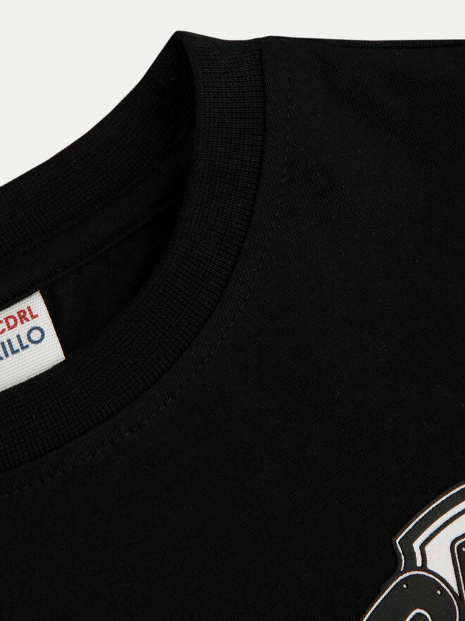 Coccodrillo Coccodrillo Camiseta WC4143201LBD Negro Regular Fit