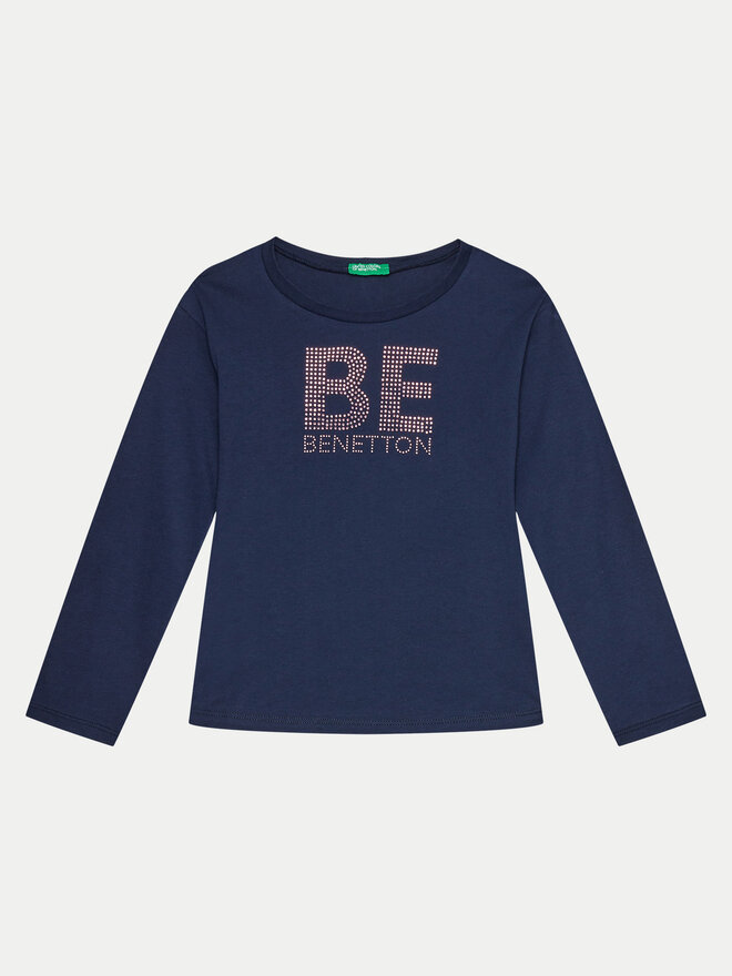 United Colors Of Benetton United Colors Of Benetton Póló 3I1XC10JS Sötétkék Regular Fit