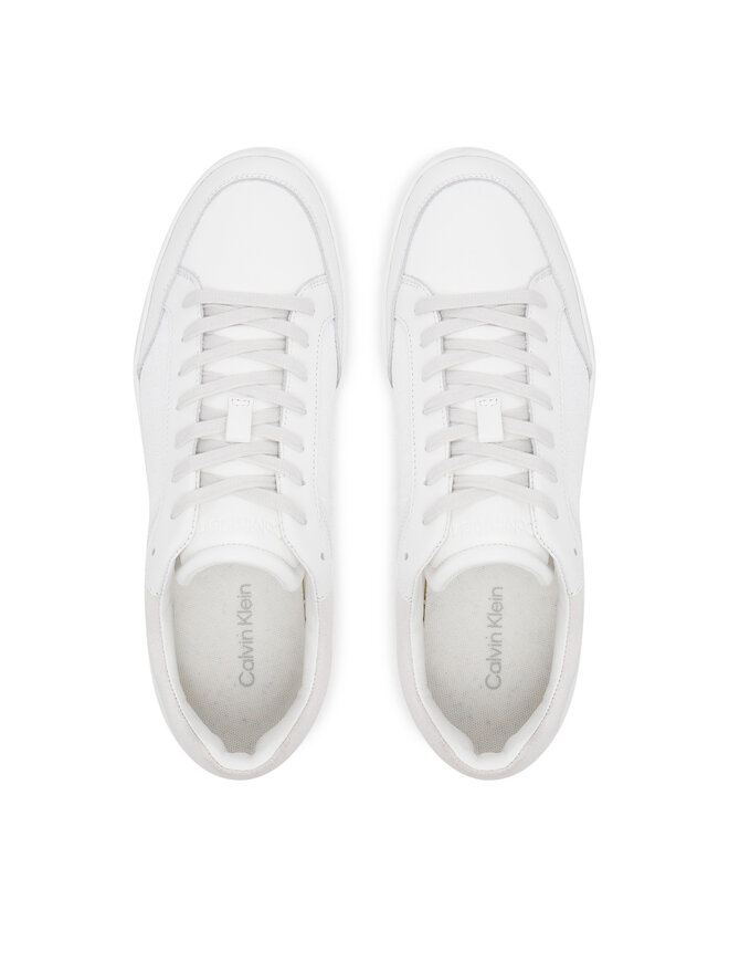 Calvin Klein Снікерcи Calvin Klein Low Top Lace Up Lth Mono HM0HM01756 Білий