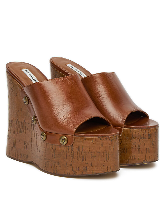 Naked Wolfe Шльопанці Naked Wolfe TULIP 00131 Коричневий