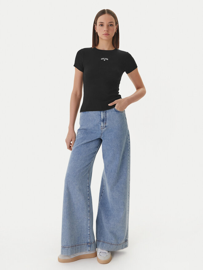 Guess Jeans Guess Jeans T-Shirt W6GPZ3 KA0H1 Schwarz Slim Fit