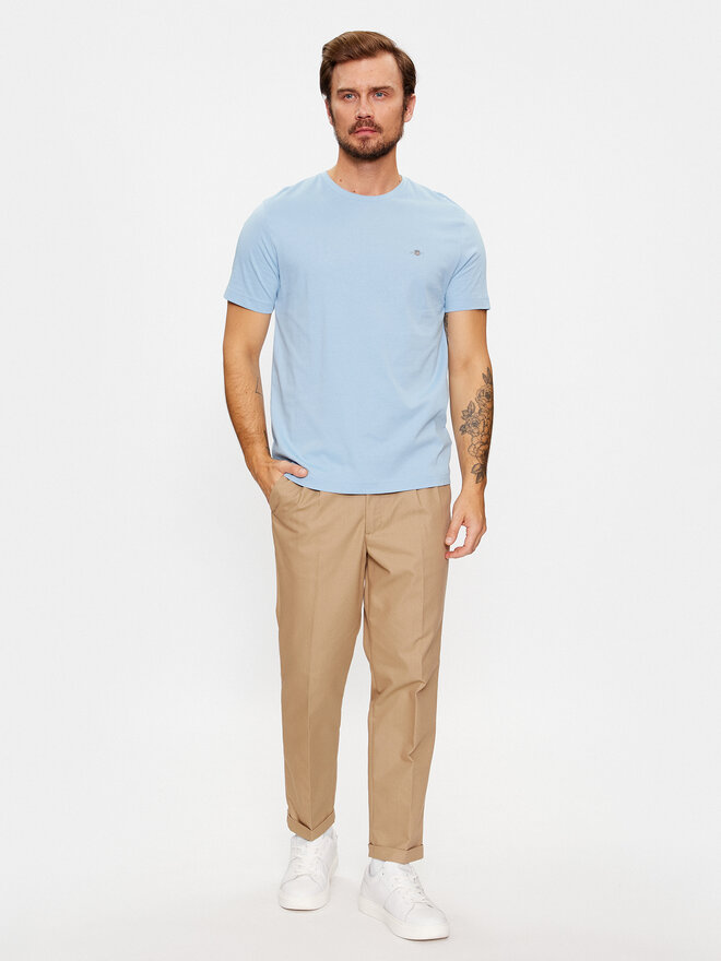Gant Gant Póló Shield 2003184 Kék Regular Fit