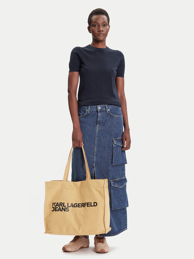 Karl Lagerfeld Jeans Handtasche Karl Lagerfeld Jeans A1W50002 Beige
