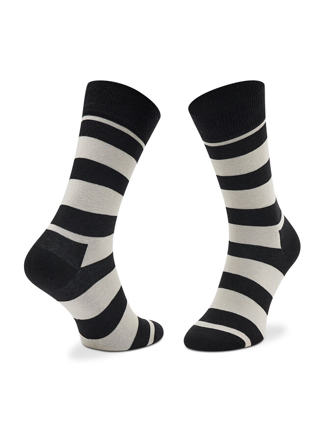 Happy Socks Set di 4 paia di calzini lunghi unisex Happy Socks XCBW09-9150 Nero