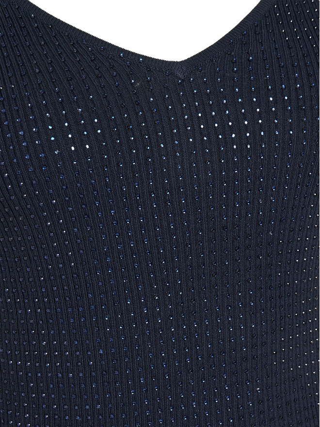 Fracomina Fracomina Top FR25ST4006K410J9 Tamnoplava Slim Fit