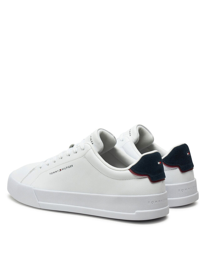 Tommy Hilfiger Αθλητικά Tommy Hilfiger Th Court Lth Detail Ess FM0FM05367 Λευκό
