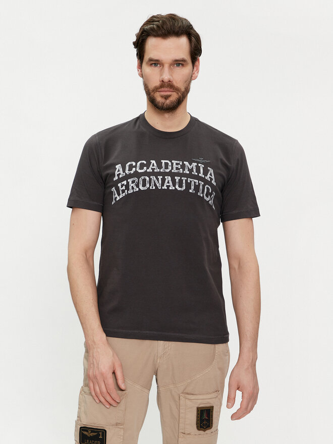 Aeronautica Militare Aeronautica Militare T-Shirt 241TS2203J629 Μαύρο Regular Fit