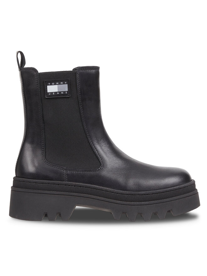 Tommy Jeans Klassische Stiefeletten Tommy Jeans Tjw Fashion Chelsea EN0EN02295 Schwarz
