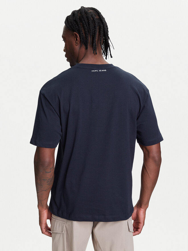 Pepe Jeans Pepe Jeans Marškinėliai Red Bull Racing History RM500020 Tamsiai mėlyna Regular Fit