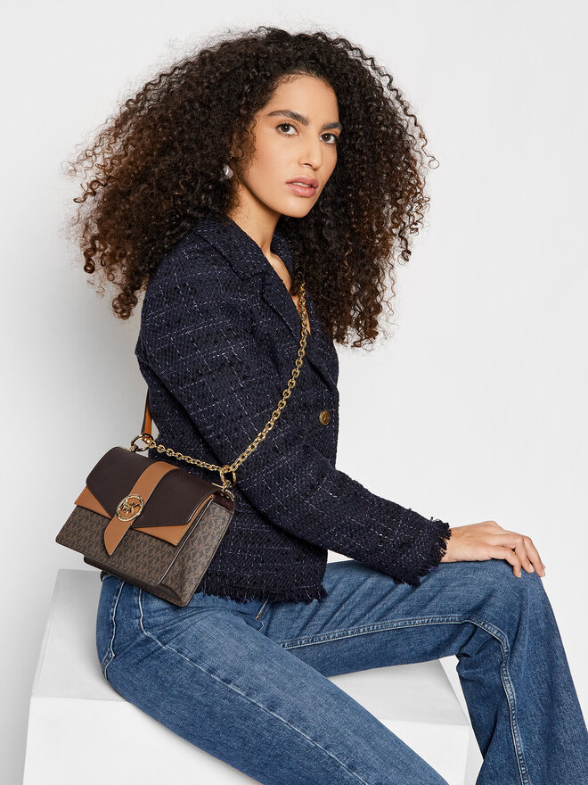 MICHAEL Michael Kors Handtasche MICHAEL Michael Kors Greenwich 32S1GGRC0B Braun
