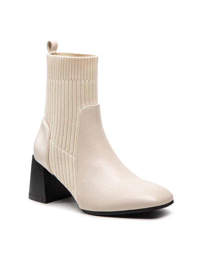 DeeZee Botine DeeZee ZALSC126-1 Écru