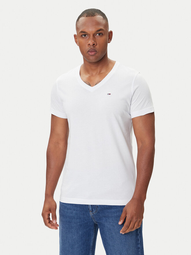 Tommy Jeans Tommy Jeans T-Shirt DM0DM04410 Weiß Regular Fit