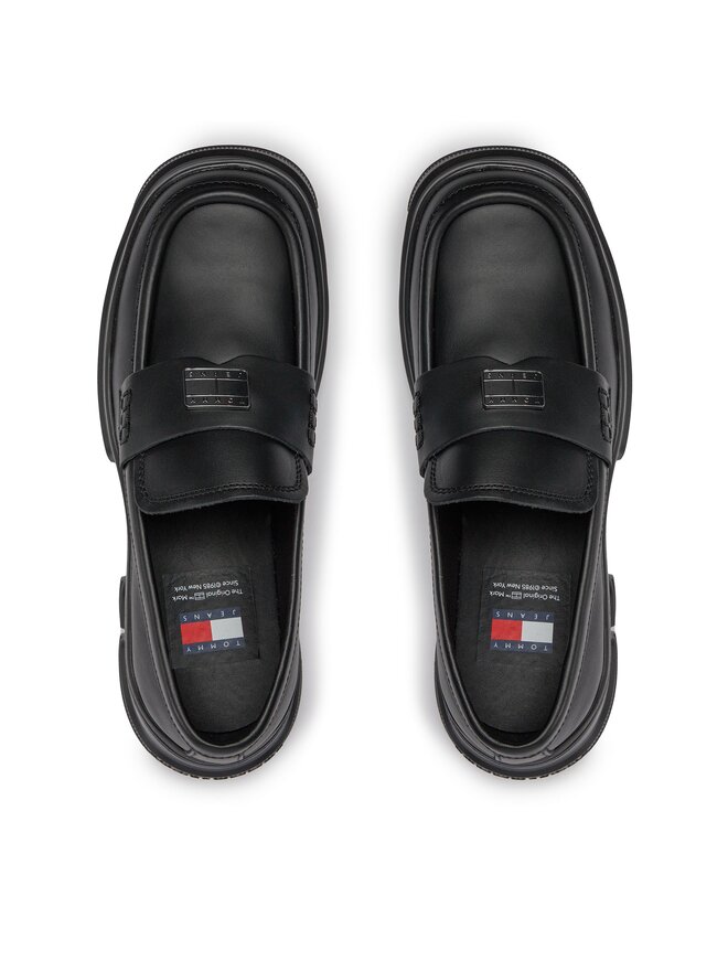 Tommy Jeans Slipper Tommy Jeans Tjw Chunky Loafer EN0EN02504 Schwarz