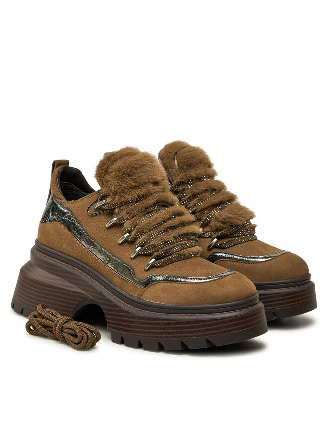 MICHAEL Michael Kors Félcipő MICHAEL Michael Kors Shiloh Bootie 40F4SSFE8L Barna