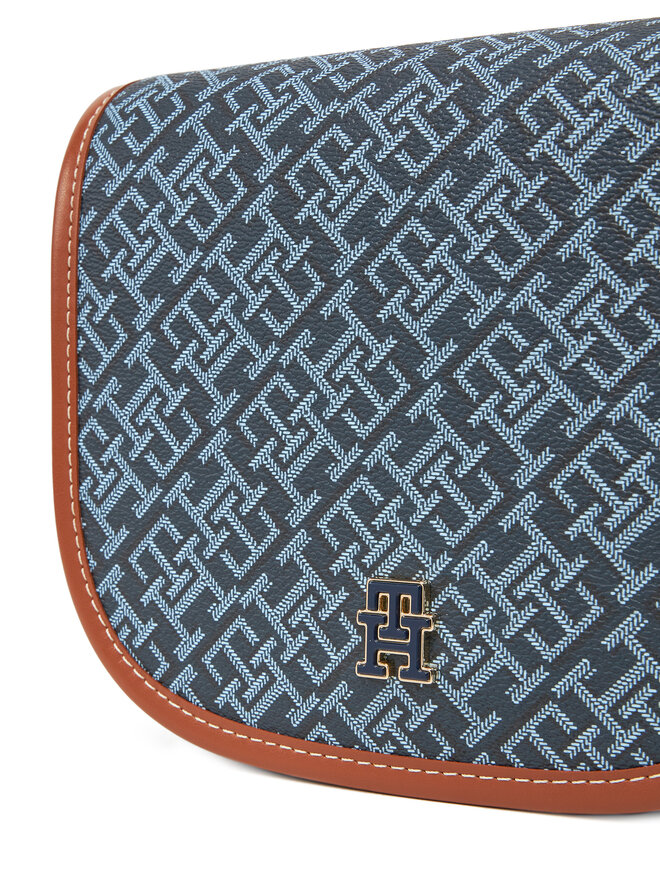Tommy Hilfiger Táska Tommy Hilfiger Th Monoplay Leather Saddle Bag AW0AW17414 Sötétkék