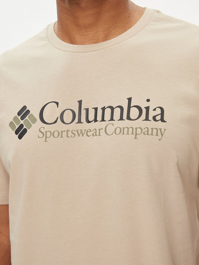 Columbia Columbia Majica Csc Basic Logo™ 1680053 Rjava Regular Fit