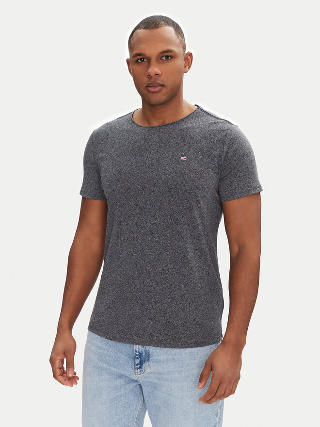Tommy Jeans Tommy Jeans T-shirt Jaspe DM0DM09586 Tamnoplava Slim Fit