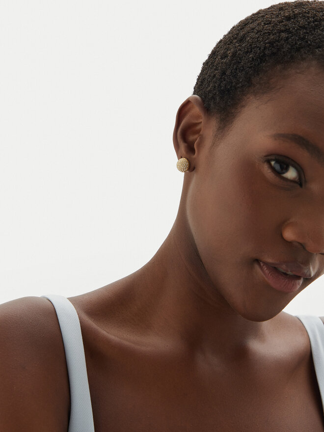 Guess Naušnice Guess JUBE04 457JW Zlatna