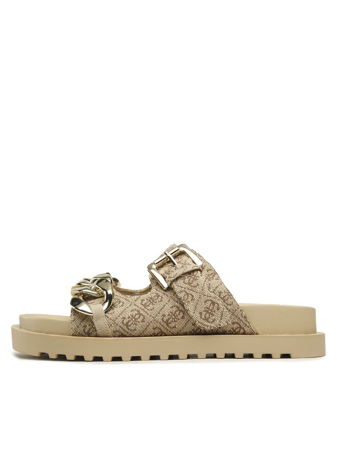 Guess Klapki Guess Fatema2 FL6FT2 FAL03 Brązowy