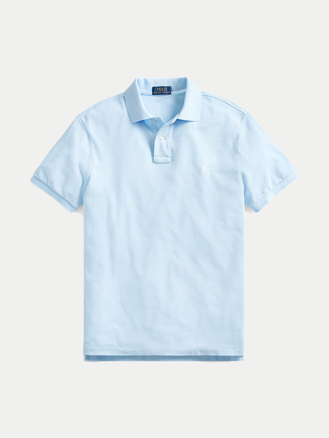 Polo Ralph Lauren Polo Ralph Lauren Поло Core Replen 710795080 Блакитний Slim Fit