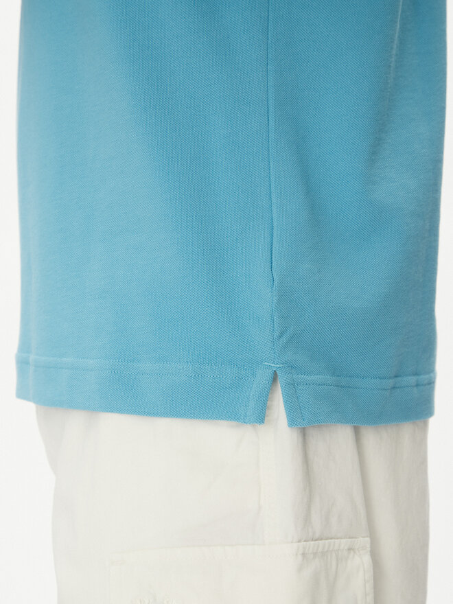 La Martina La Martina Poloshirt Tex BPMP01 PK031 Himmelblau Regular Fit