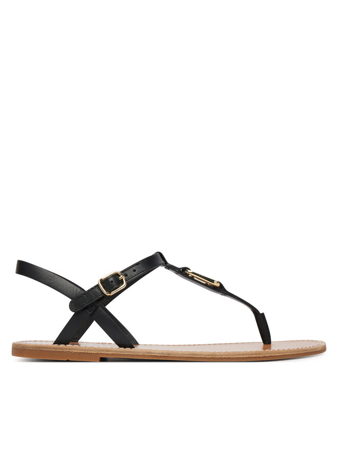 Tommy Hilfiger Sandalen Tommy Hilfiger Leather Thong Sandal FW0FW09127 Schwarz