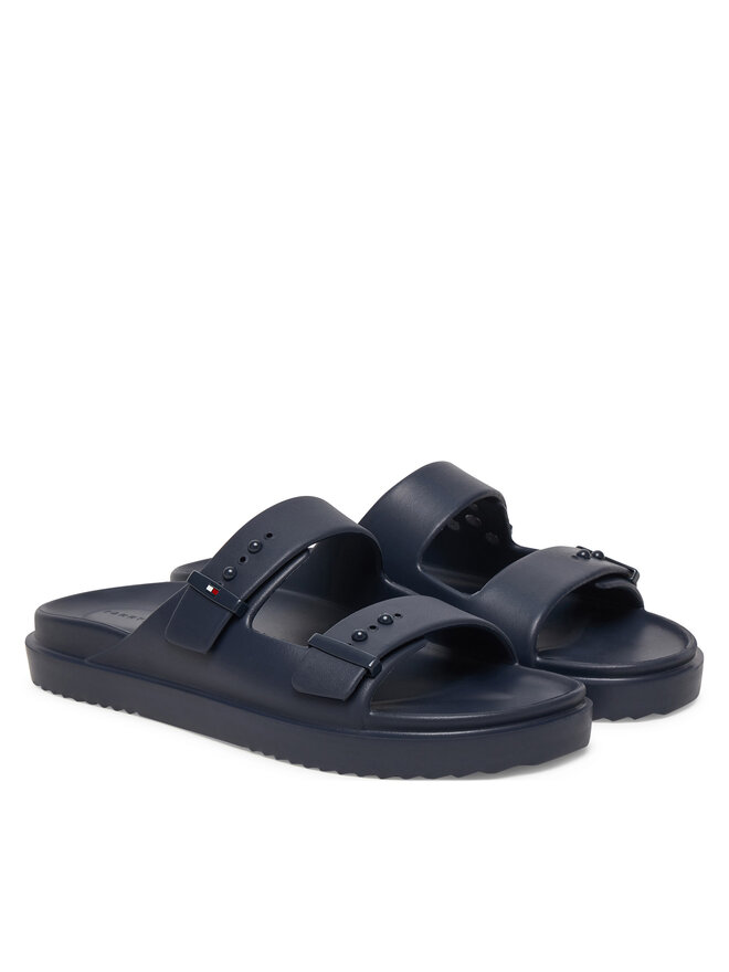 Tommy Hilfiger Pantoletten Tommy Hilfiger Light Adjustable FM0FM05757 Dunkelblau
