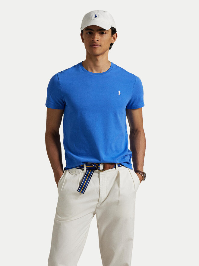 Polo Ralph Lauren Polo Ralph Lauren Футболка 710671438411 Голубий Slim Fit