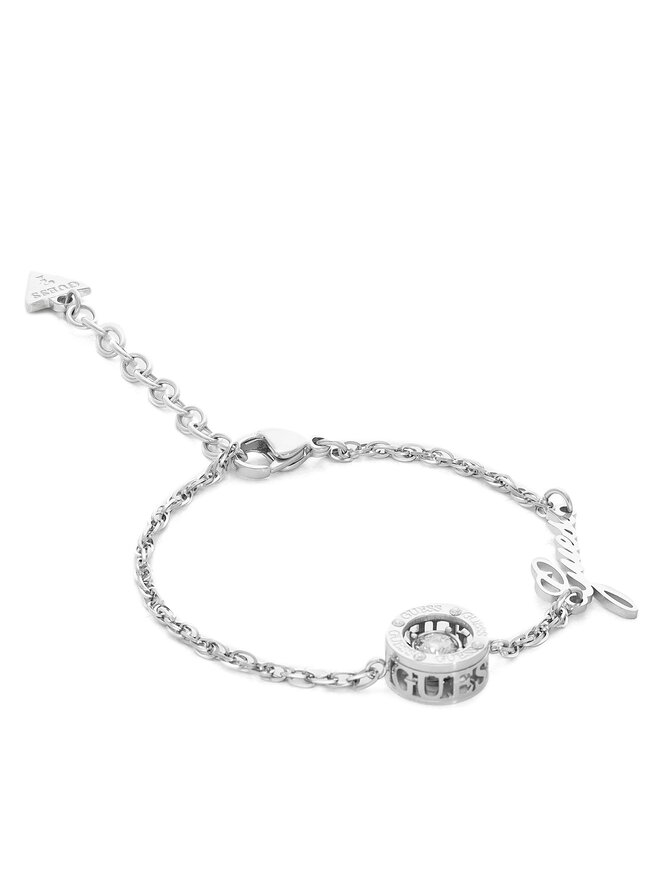 Guess Bransoletka Guess JUBB01 462JW Srebrny