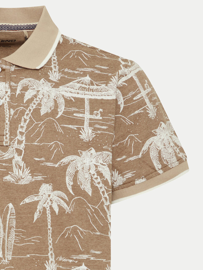 Blend Blend Polo 20716905 Beis Regular Fit