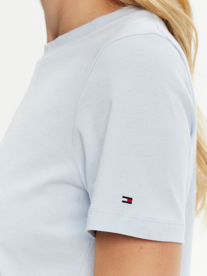 Tommy Hilfiger Tommy Hilfiger Camiseta WW0WW45428 Celeste Regular Fit