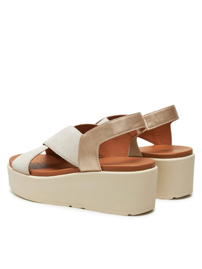 Geox Szandál Geox Donna D45M1B-022NF C5V2L Bézs