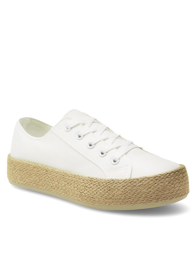 DeeZee Espadrilky DeeZee WS19130-3 Biela