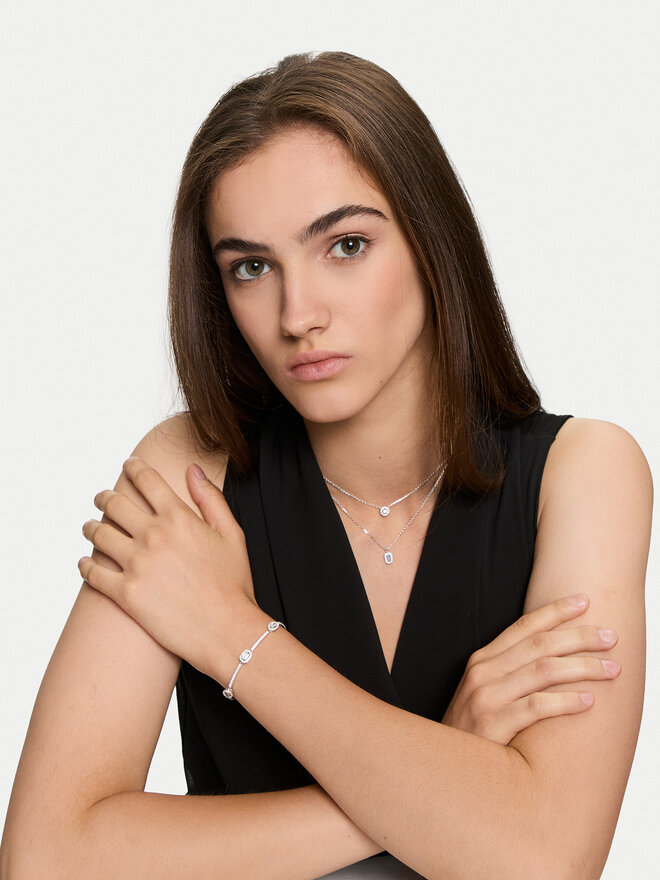 Michael Kors Naszyjnik Michael Kors MKC1745CZ040 Srebrny