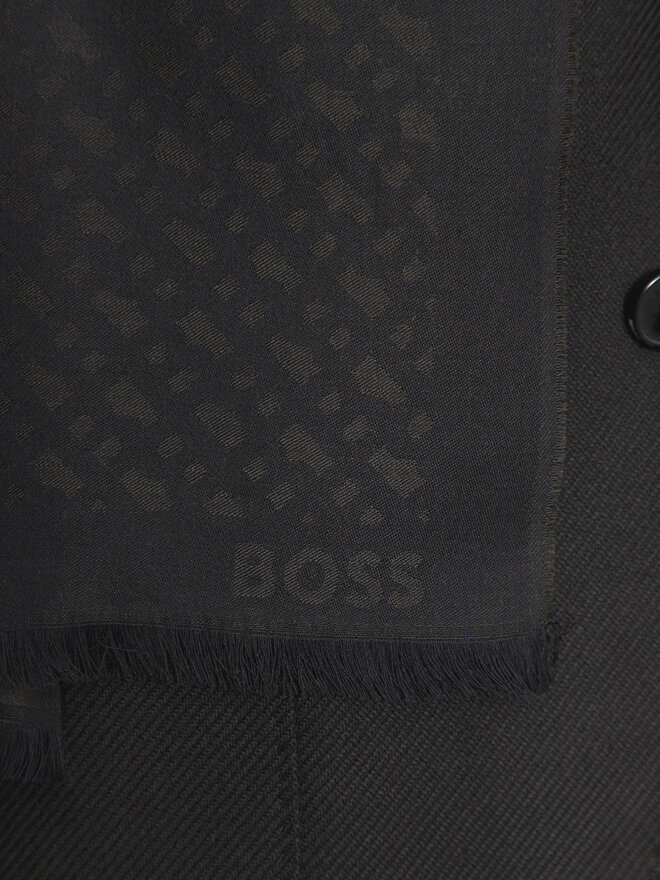 BOSS Šál Boss Ledonio 50517765 Černá