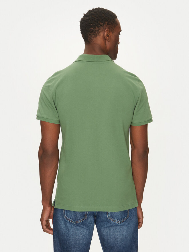 Mustang Mustang Poloshirt Pierre 1016295 Grün Slim Fit