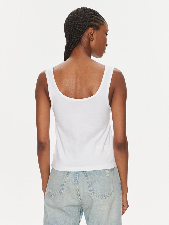 Calvin Klein Jeans Calvin Klein Jeans Top Institutional J20J221064 Weiß Slim Fit