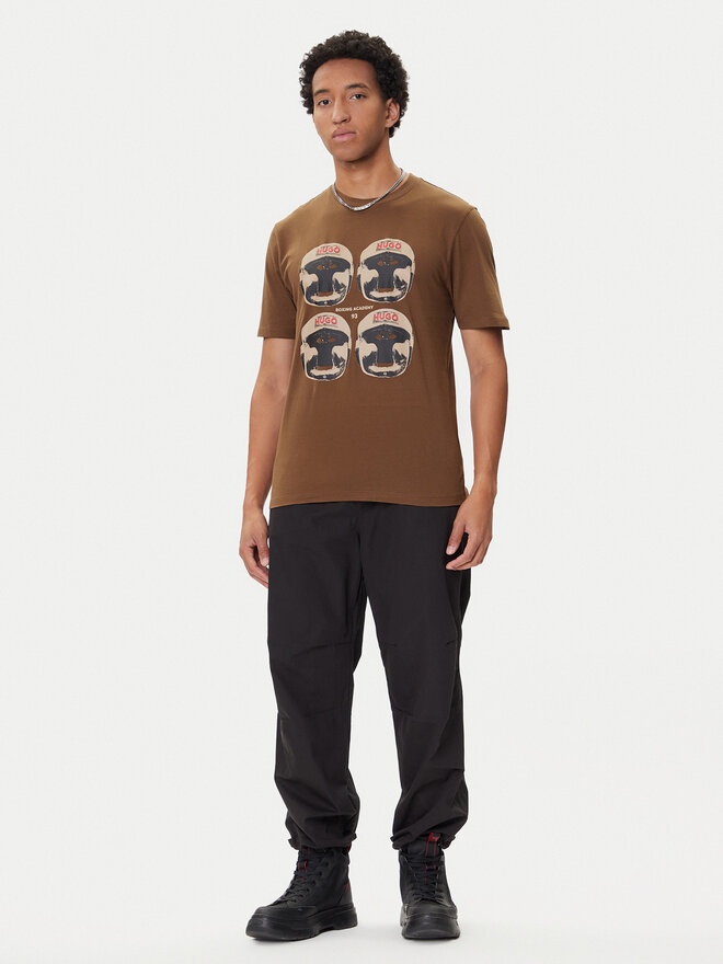 HUGO HUGO Camiseta Diboxer 50542560 Marrón Regular Fit