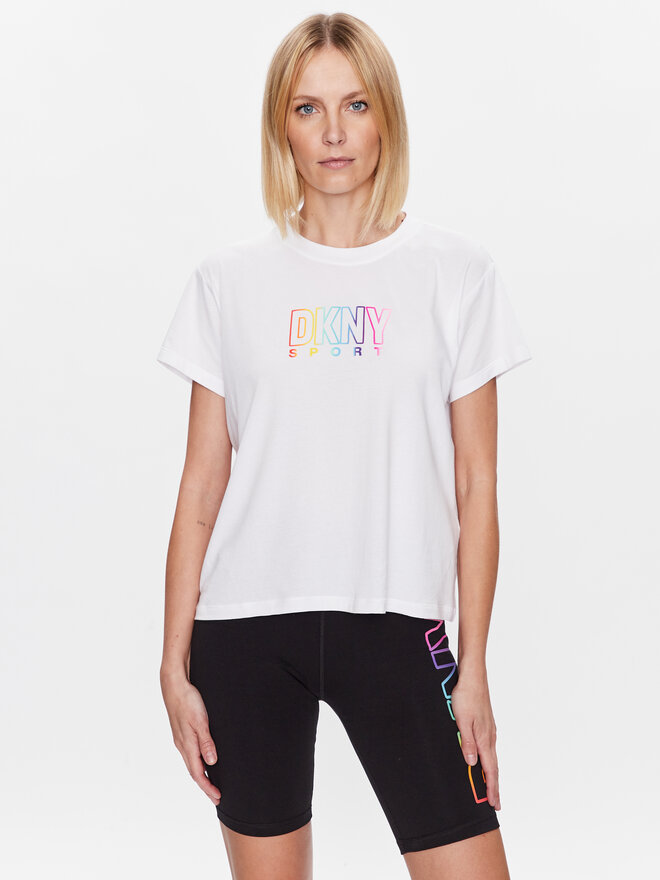 DKNY Sport DKNY Sport T-Shirt DP3T8782 Λευκό Classic Fit