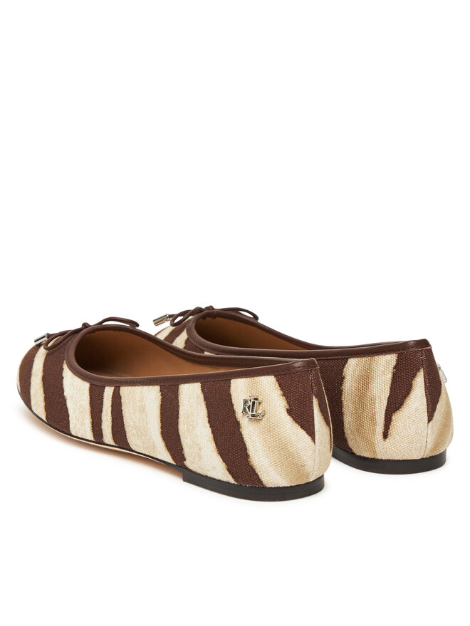 LAUREN RALPH LAUREN Балеринки LAUREN RALPH LAUREN Jayna 802974360001 Кафяв