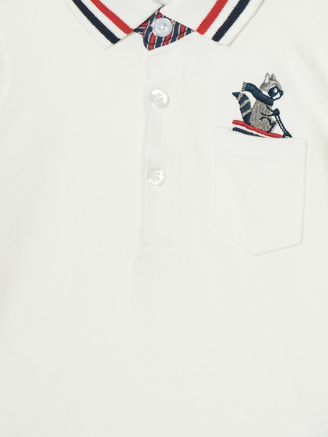 Original Marines Original Marines Poloshirt DEA0717NM Weiß Regular Fit