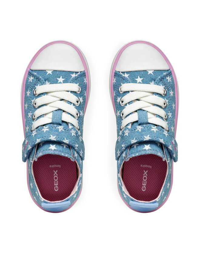 Geox Sneakers aus Stoff Geox J Gisli J454NA 000AN C4008 S Blau