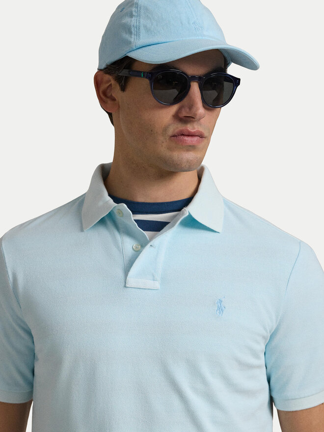 Polo Ralph Lauren Polo Ralph Lauren Поло 710969626002 Блакитний Custom Slim Fit