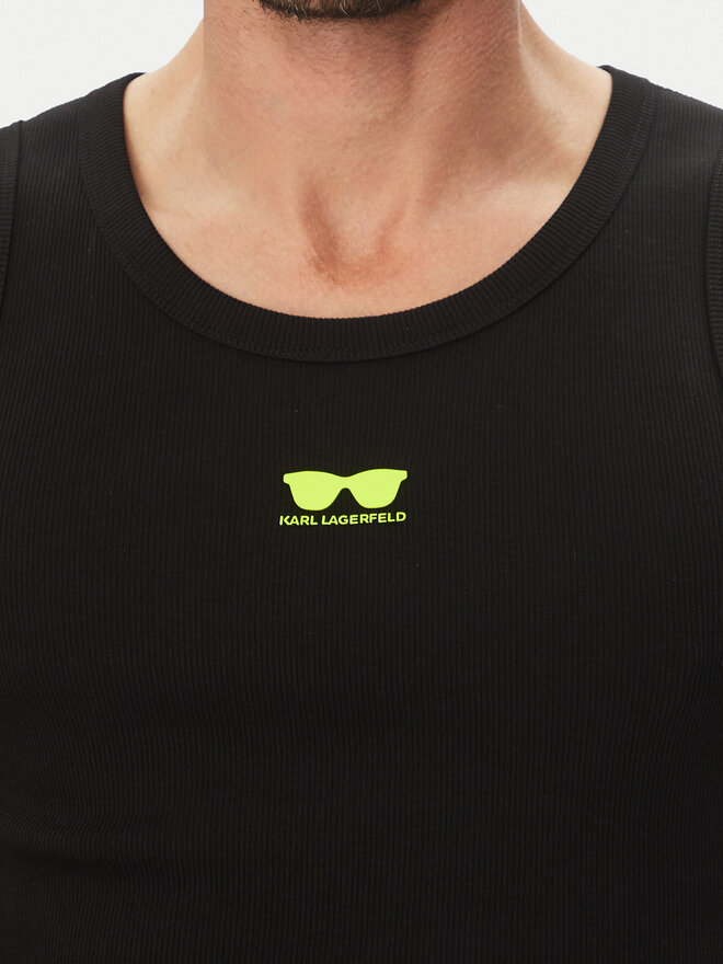 KARL LAGERFELD KARL LAGERFELD Tank-Top 755401 552238 Schwarz Slim Fit