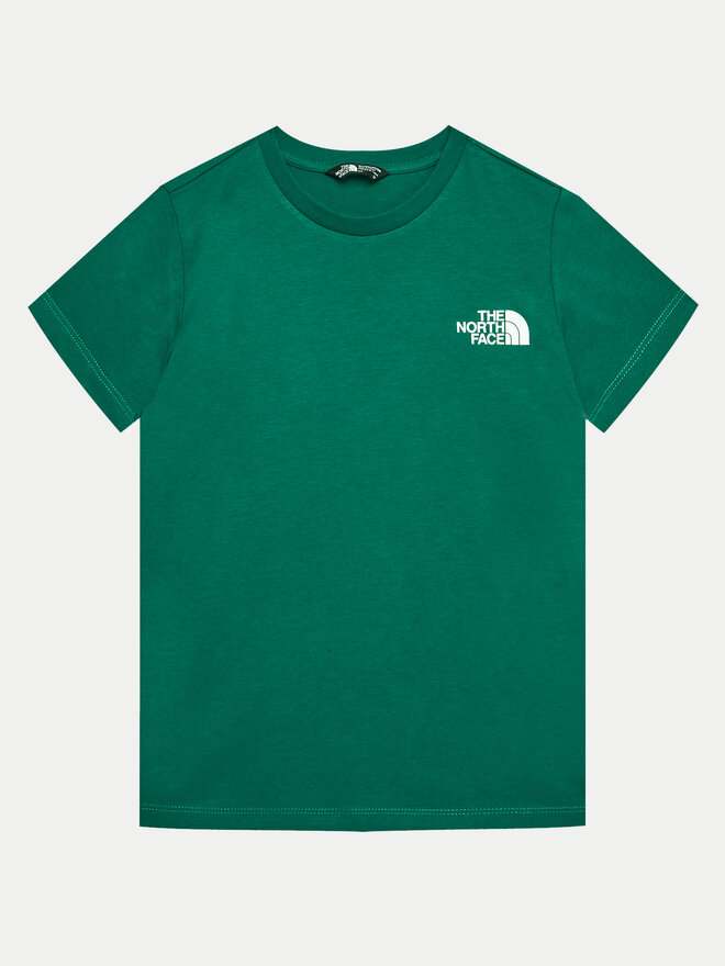 The North Face The North Face Marškinėliai Redbox NF0A89VT Žalia Regular Fit